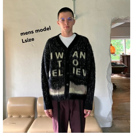 [CHEAP TIME$]  "I WANT TO BELIEVE" CARDIGAN
