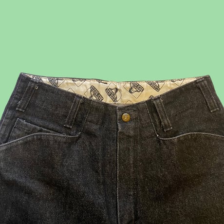 [USED] "BEN DAVIS" GOLLILA CUT BLACK DENIM