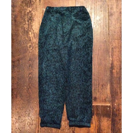 [USED] タマムシ色の 太ウネ コーデュロイパンツ