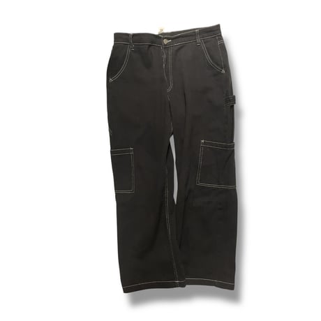 [USED] BLACK COTTON PAINTER Pants