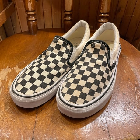 [USED] VANS CHECKER SLIP-ON / US7