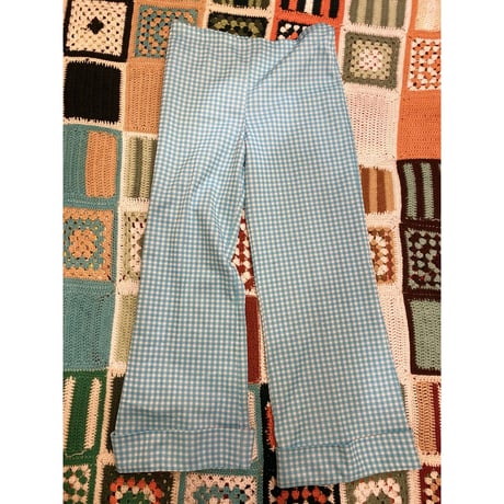 [USED] 70's EURO フレアPANTS / ギンガムCHK