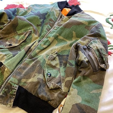 [USED] vintage CAMO柄  MA-1