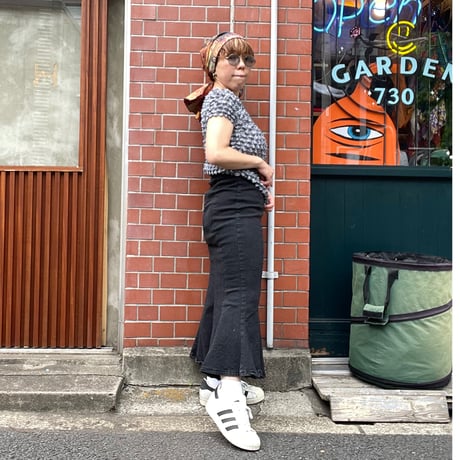[USED]  BLACK デニムマーメイドスカート