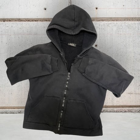 [USED]A.P.C. BLACK ZIP PARKA