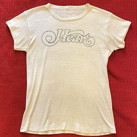 [USED] vintage "Heart"♡てろてろTee