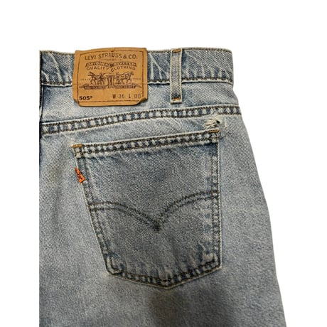 [USED]levies 505 Orange tab ハーフPANTS
