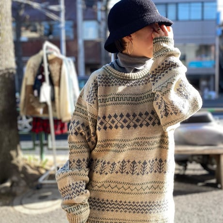 [USED] "L.L.Bean" LINEN&WOOLのニット