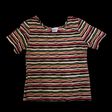 [USED]colorfulボーダーTee