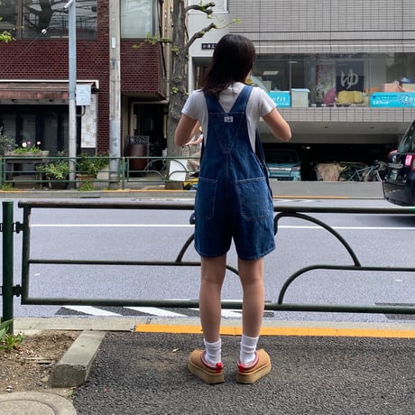 [USED] ”Lee” ゆったり♡SHORTオーバーオール