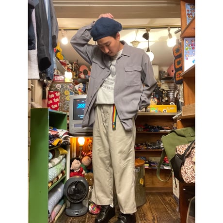[USED] L/S OPEN COLLAR RAYON SHIRTS