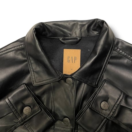 [USED] GAP フェイクレザー シャツ