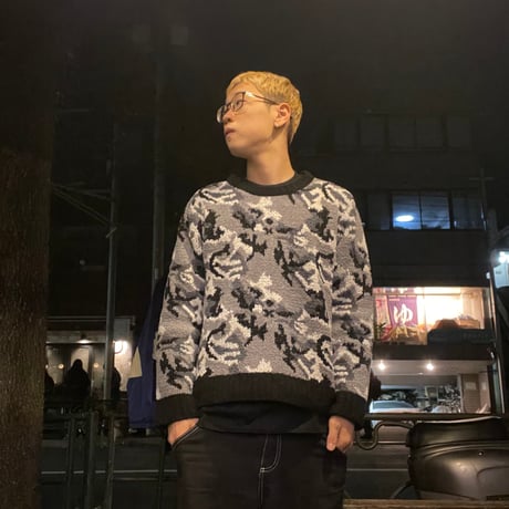 [USED] CITY CAMO モールヤーンニット