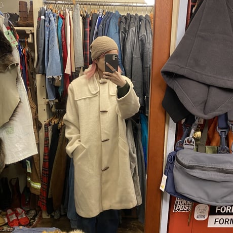 [USED] OLD L.L.Bean WHITE ダッフルコート
