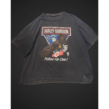 [USED] vintage HARLEY DAVIDSON BLACK Tee