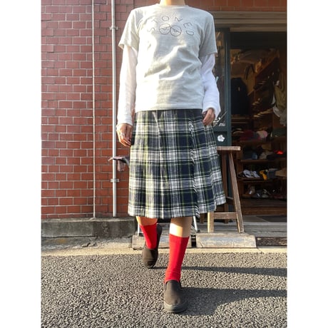 [USED]チェック巻きスカート
