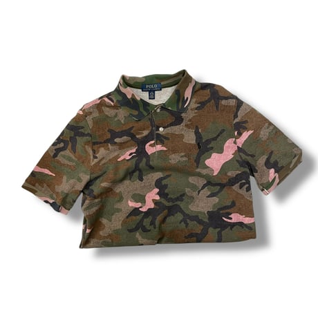 [USED] POLO Ralph Lauren camo ポロtee