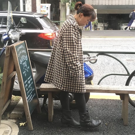 [USED] 千鳥格子柄 リバーシブルJKT