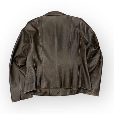 [USED] ブラウンレザーデザインJKT