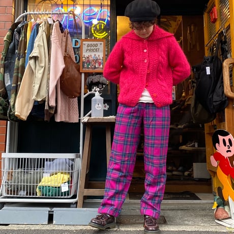[USED] PINKモヘアニット