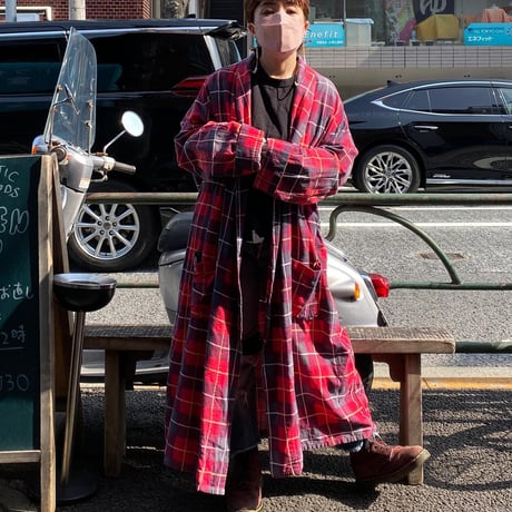 [USED]  vintage PRINTネル ガウン❤️