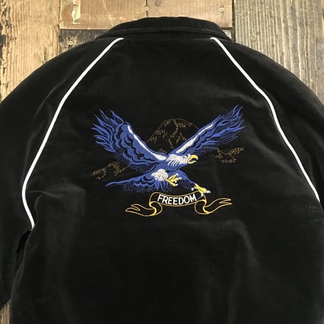 [USED] “FREEDOM” 刺繍 ベロアJKT