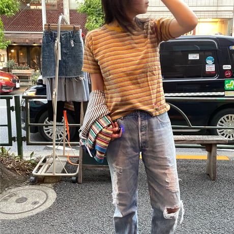 [USED]lady's mini tee ハデハデシリーズ🍊
