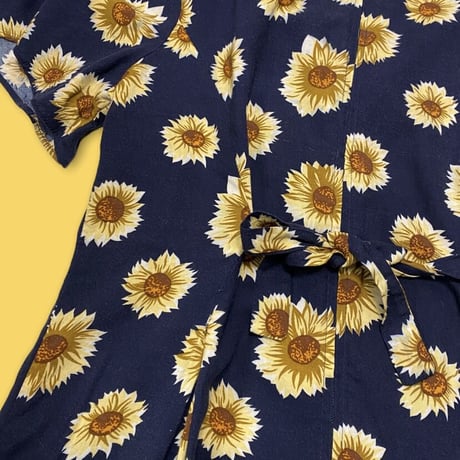 [USED] OLD🌻ひまわり柄オールインワン