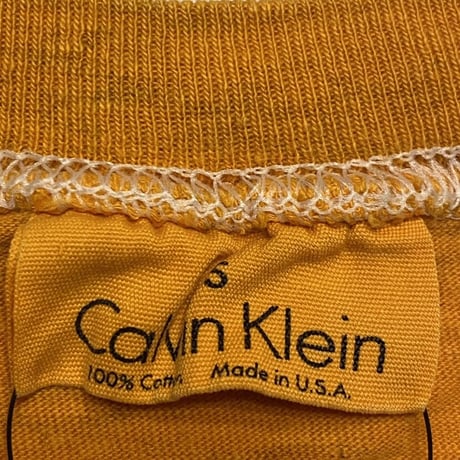 [USED] OLD Calvin Klein🧡無地Tee