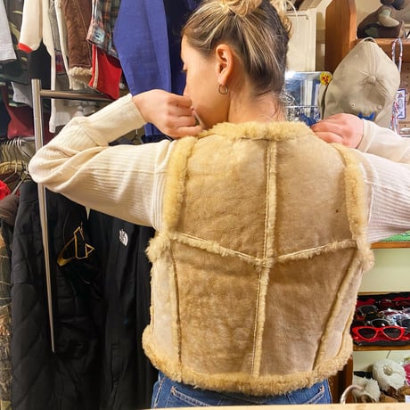 [USED] vintage Real ムートンベスト