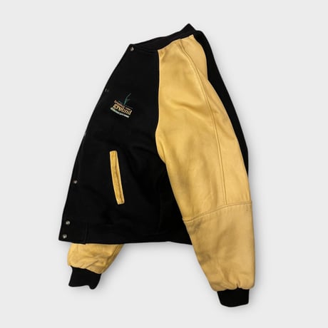 [USED] BLK & CREEM YELLOW レザー スタジャン🟡