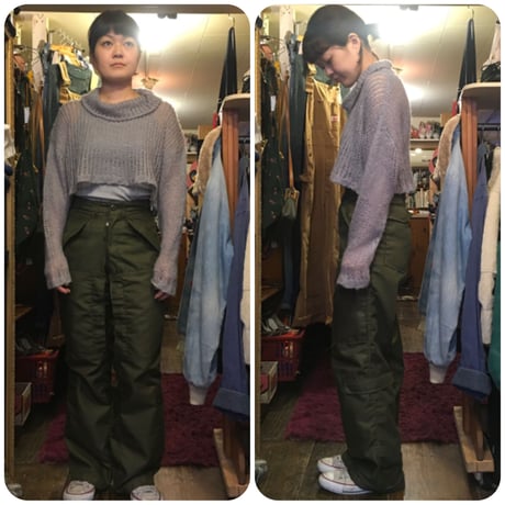 [USED] ショート丈モヘアフィッシュネットセーター