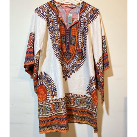 [USED] vintageアフリカン ダシキ シャツ