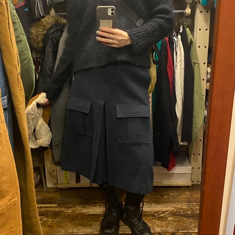[USED] Laula 100%wool カーゴワイドパンツ