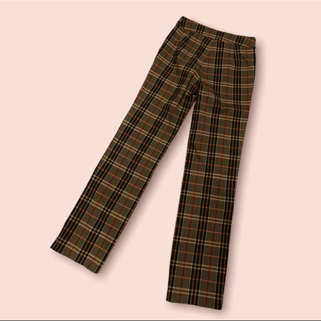 [USED] チェック柄 スリット PANTS