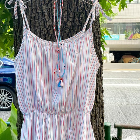 [USED] スパゲッティストラップキャミOP