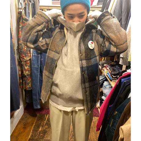 [USED] FRENCH vintage WOOL / 裏ボア コーチJKT