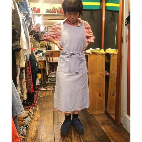 [USED]  Ralph Lauren  OXFORD エプロン♡