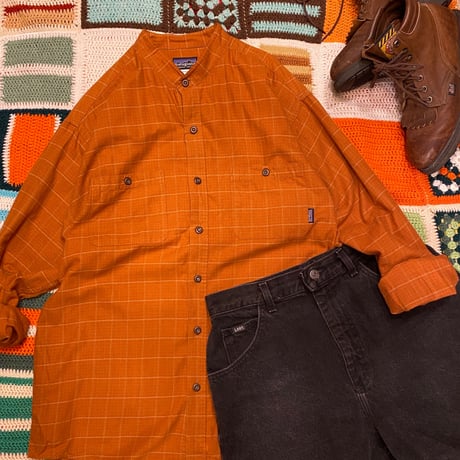 [USED] patagonia スタンドカラー　チェックシャツ