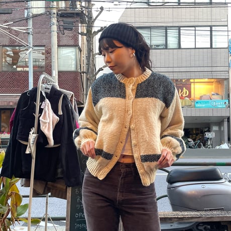 [USED] vintage♡WOOL KNIT JKT