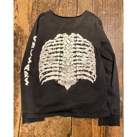 [USED]  90's GOOD PRINT skeleton BONE Tee