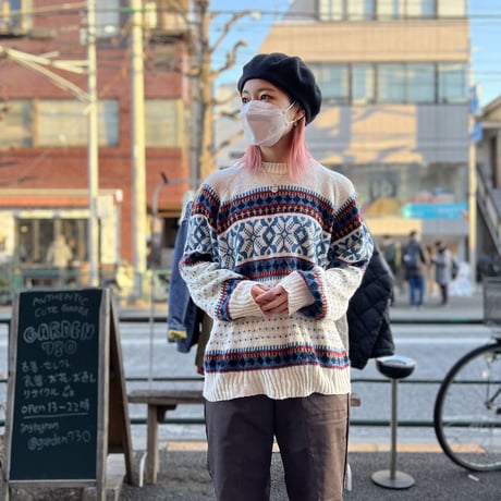 [USED]軽~いNORDIC KNIT made in ITALY