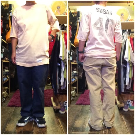 [USED] Vintage ピンク ナンバリングTee
