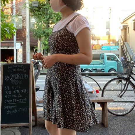 [USED]made in U.S.A.🌼 小花柄オールインワン