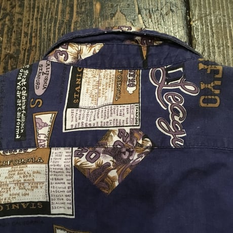 [USED] アメフト柄COTTONシャツ