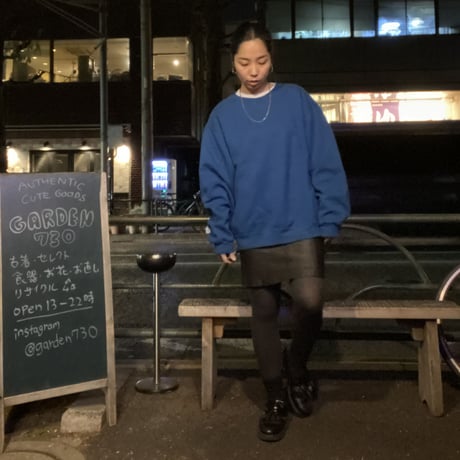 [USED] 切りぱなしレザースカート