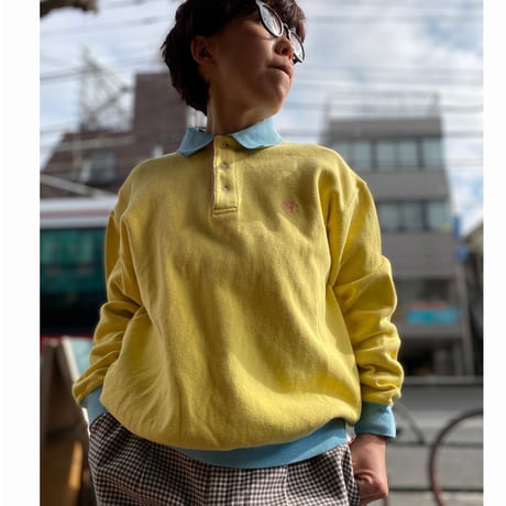[USED]パステルカラーのゴルフシャツ💛