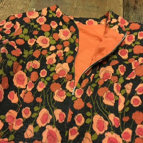 [USED]FLOWER PATTERN mini ワンピース