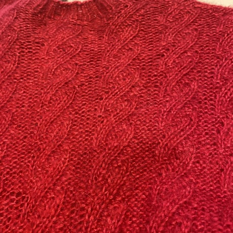 [USED] 真っ赤なモヘアKNIT❤️