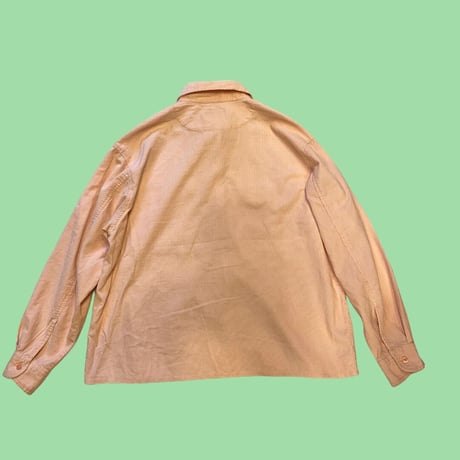[USED] パステルPINK 💕コーデュロイシャツ